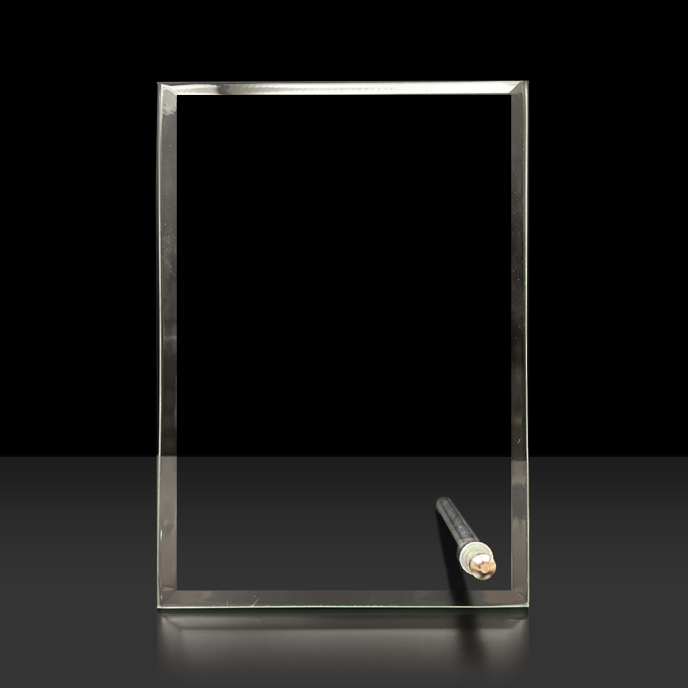 Stand Glass Award Laser Engraved BW Trophies