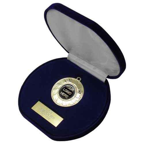 50mm Swirl Medal In Oval Box