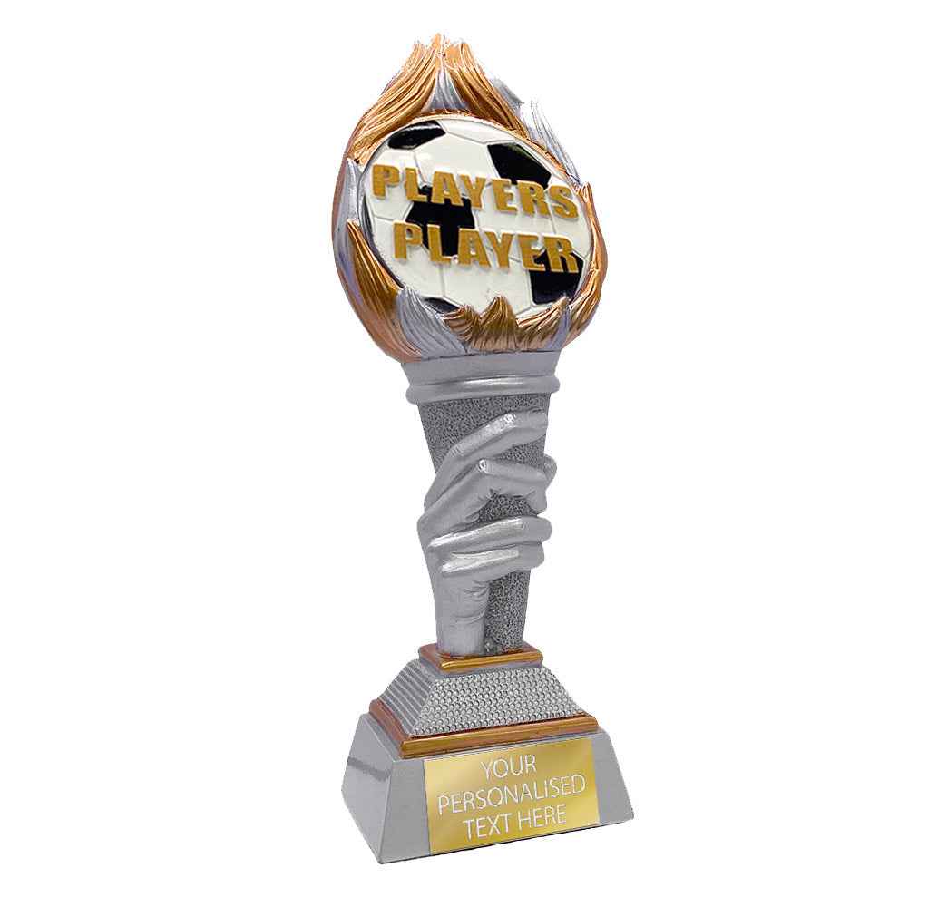 Football Players Player Torch Resin Award Silver&Gold 245mm (FG125)