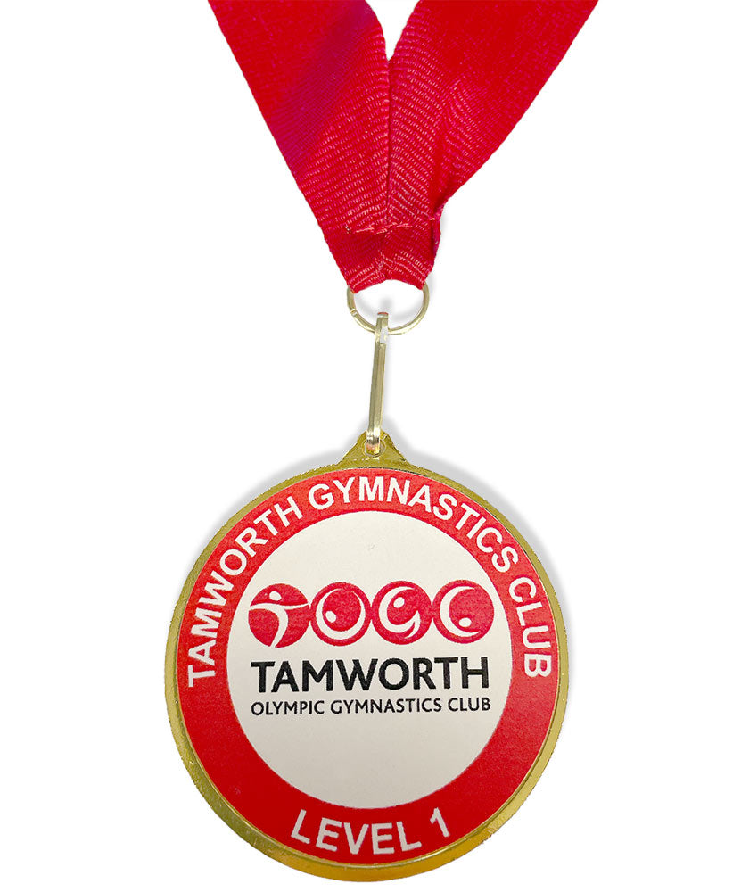 Gymnastics Awards Medal - RED