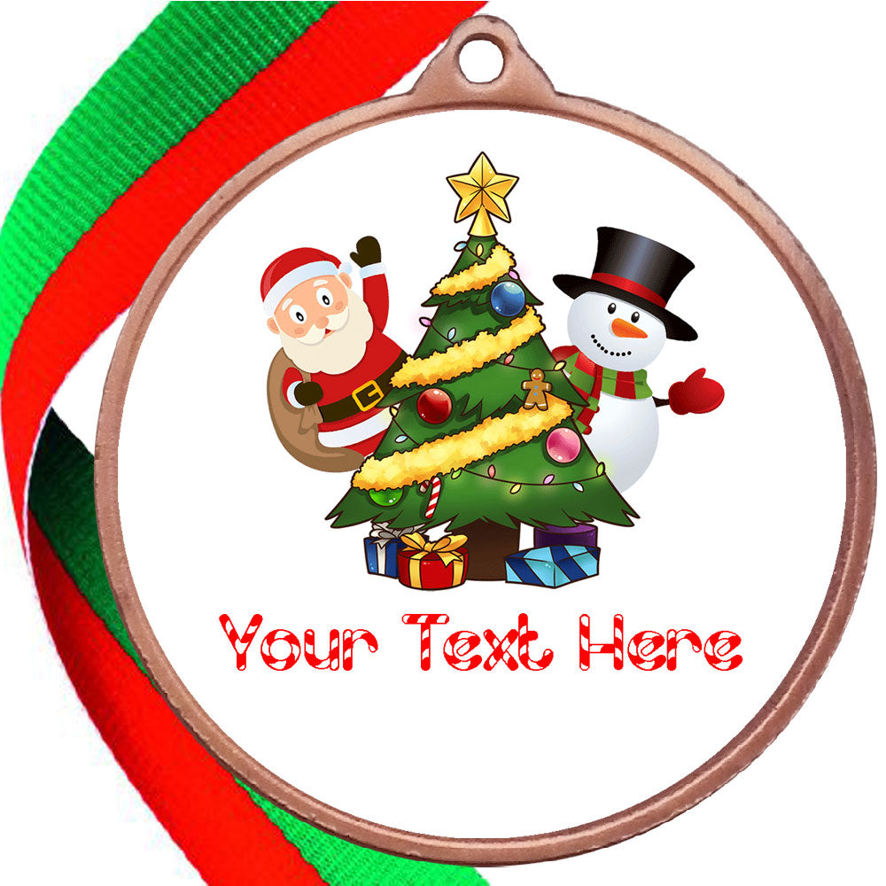 Christmas Tree Themed GBP Medals