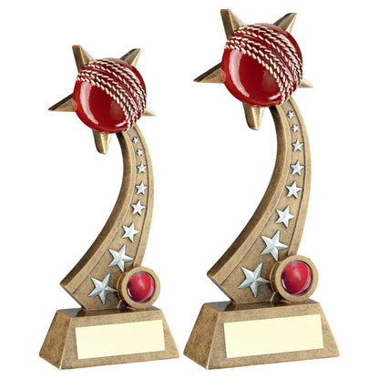Personalised Cricket Ball Star Tower Trophy