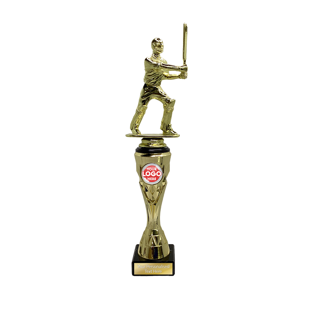 Cricket Batsman Figurine with Golden Base (X731/2/3 01) BW Trophies