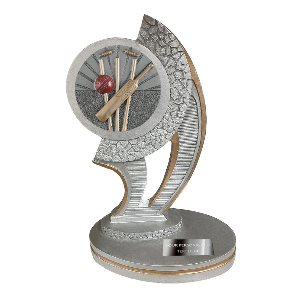 Silver Cricket Resin Trophy Award (1351-3)