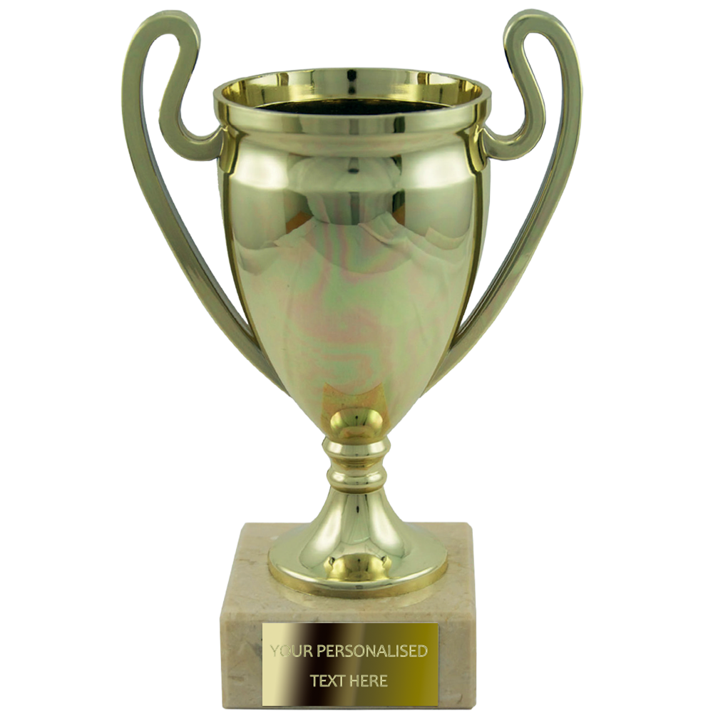 Classic gold cup with decorative side handles (1483A/B/C/D)