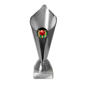 Cricket Silver Flame Shaped Trophy (CP580.C.02)