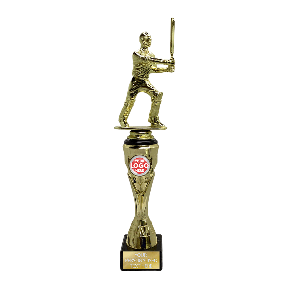 Cricket Batsman Figurine with Golden Base (X731/2/3 01) BW Trophies