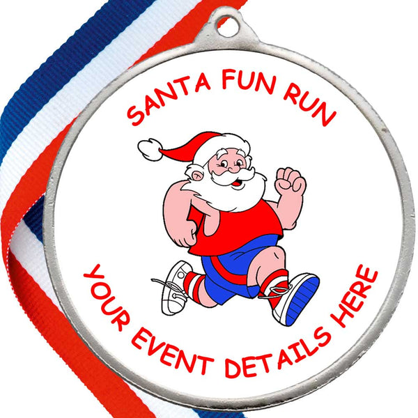 Santa Fun Run GBP Medals
