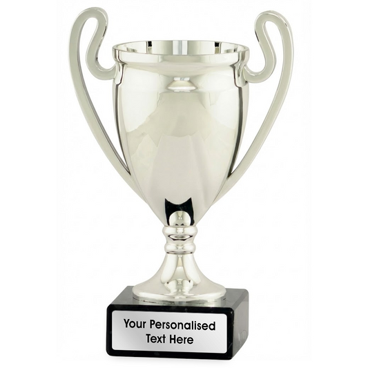 Classic silver cup with decorative side handles (2087A/B/C/D) BW Trophies