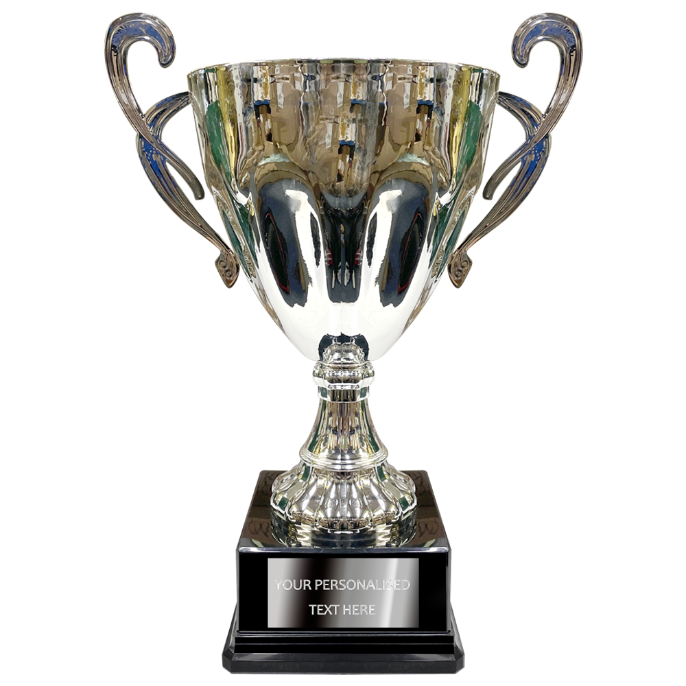 Large Ornate Silver Cup Trophy (2144H)