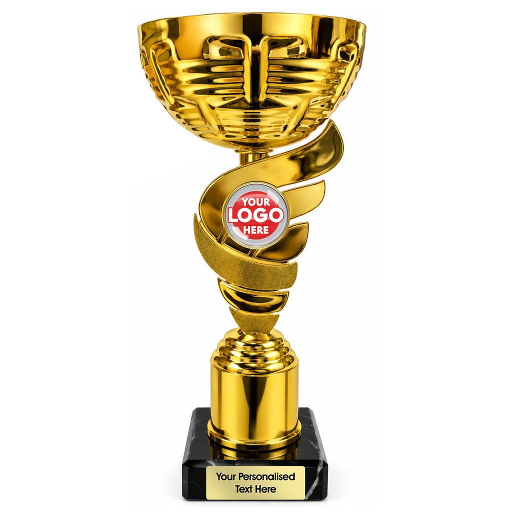 Gold Spiral Trophy Cup