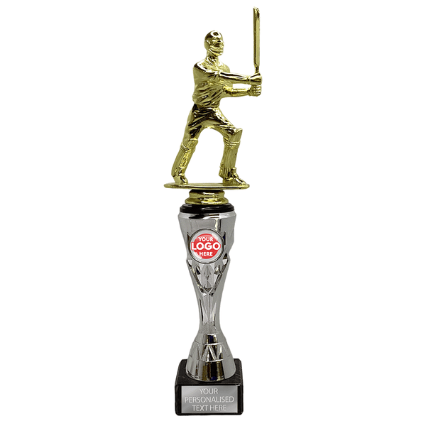 Cricket Batsman Figurine with Silver Base (X731/2/3 02)