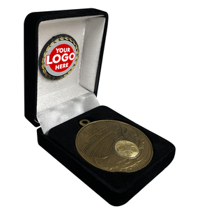 Football Medal in Stylish Velvet Gift Box