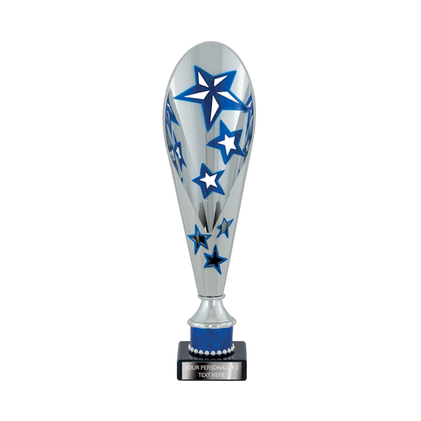 Silver & Blue Multi-purpose Trophy with Stars (2373A/B/C/D)