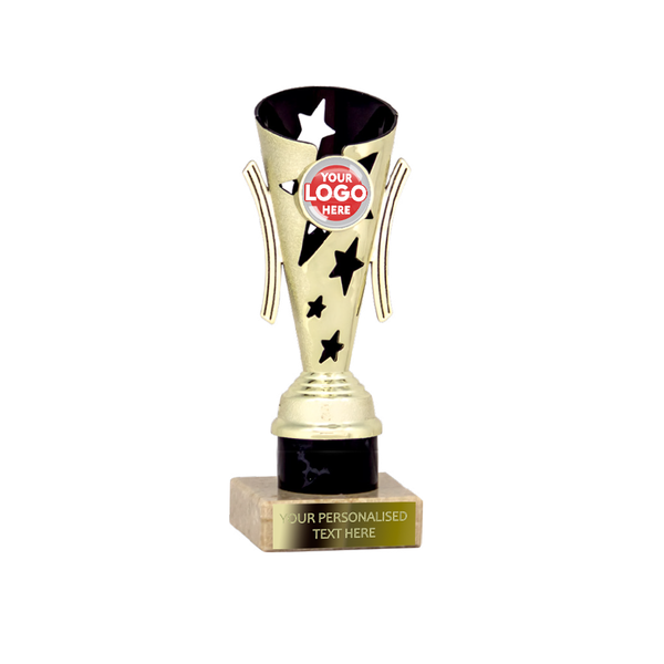 Gold & Black Star Design Tube Trophy (1964A/B/C/D)