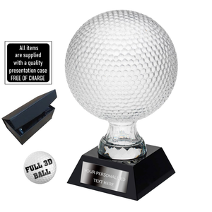 Premier Golf Glass Award With Presentation Box (CBG24A/B)