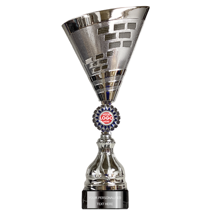 Torch Shaped Silver Cup on Marble Base (BS3A/B/C)