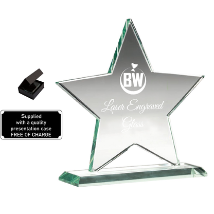 Elegant Star-shaped Lasered Jade Glass (KG6A/B/C)