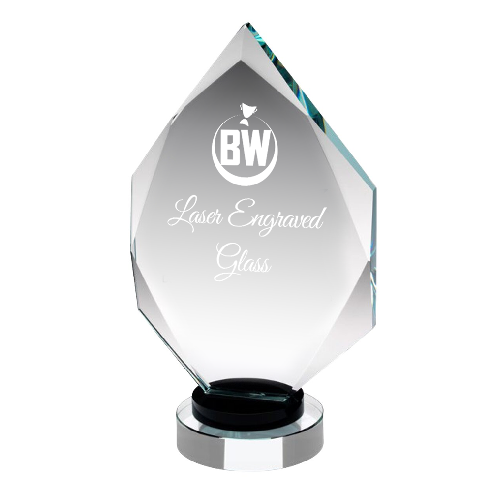 Stylish Lasered Premier Glass Award (CBG45A/B/C)