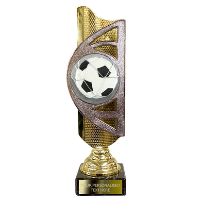 Gold and Silver Football Award (BS21A/B/C) With Embossed Football Design Option
