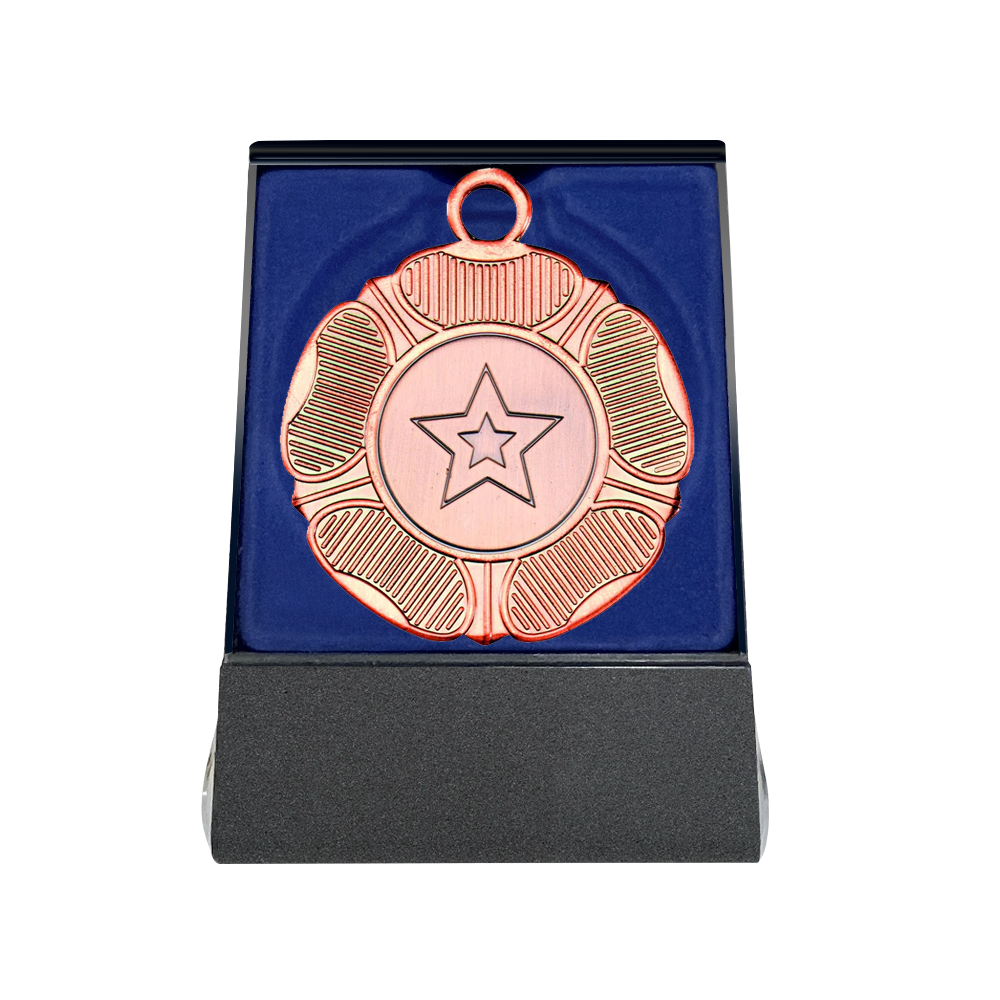 Multichoice Medal in Blue Flipover Box