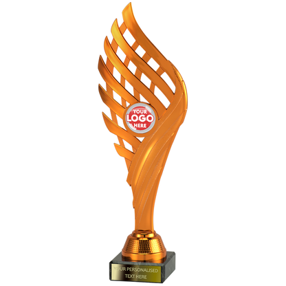 Wing-shaped Trophy Award in Gold/Silver/Bronze (SET35001/2/3A)