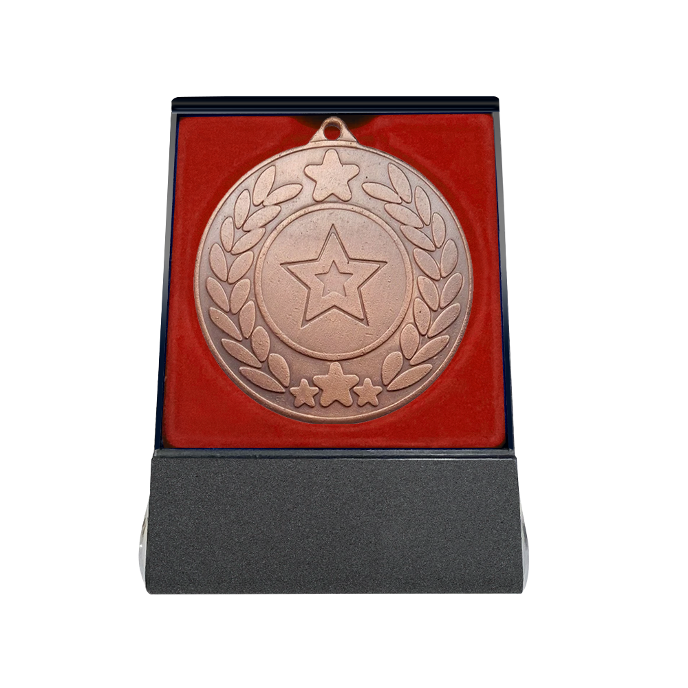 Multi-choice Medal in Red Flipover Box