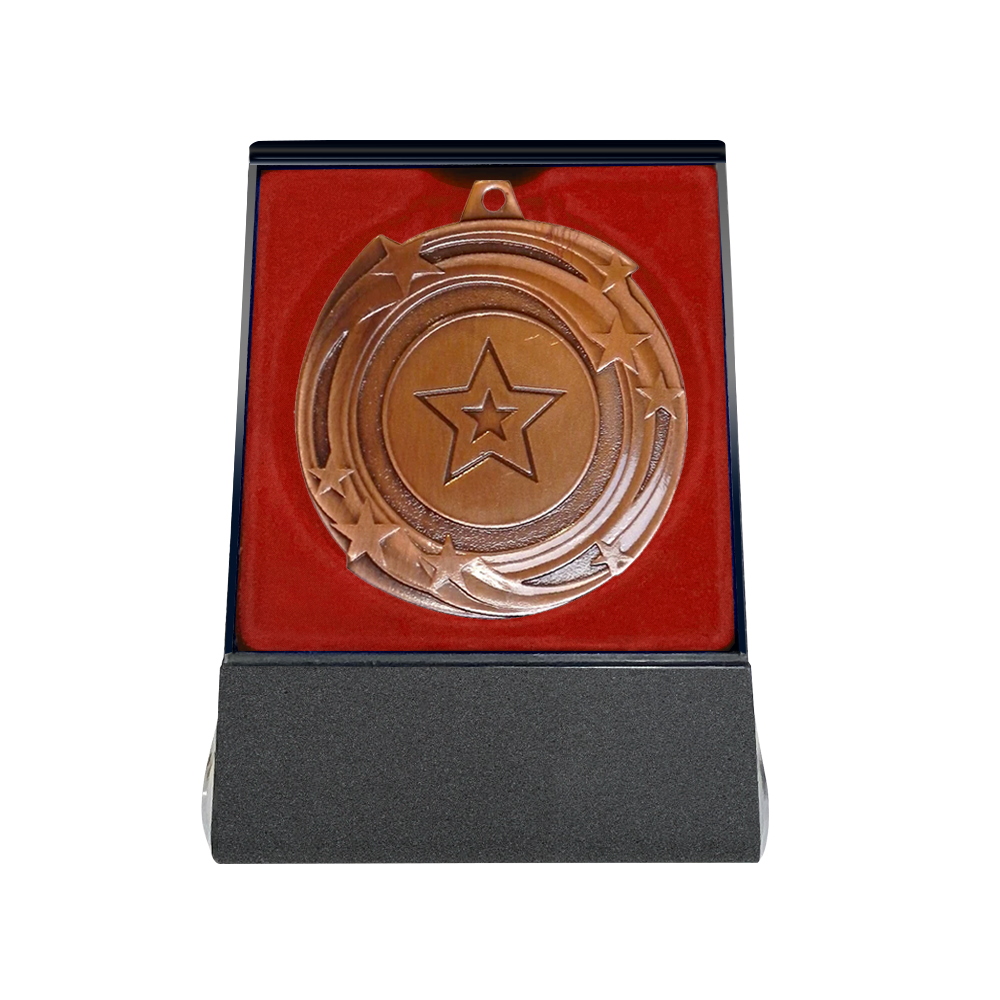 Multi-choice Medal in Red Flipover Box