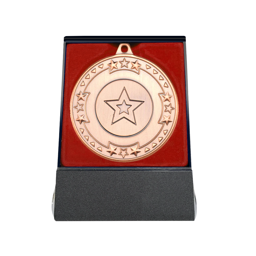 Multi-choice Medal in Red Flipover Box