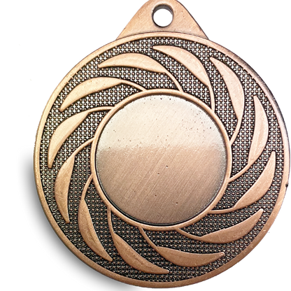 Spinner Design Medal with Flat Logo Sticker