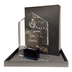 Aesthetic Clear Lasered Glass Gift/Award (CH603L)