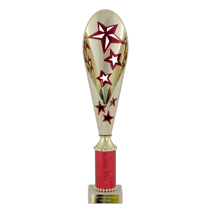 Gold & Red Multi-purpose Trophy with Stars (2372A/B/C/D)