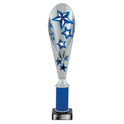 Silver & Blue Multi-purpose Trophy with Stars (2373A/B/C/D)