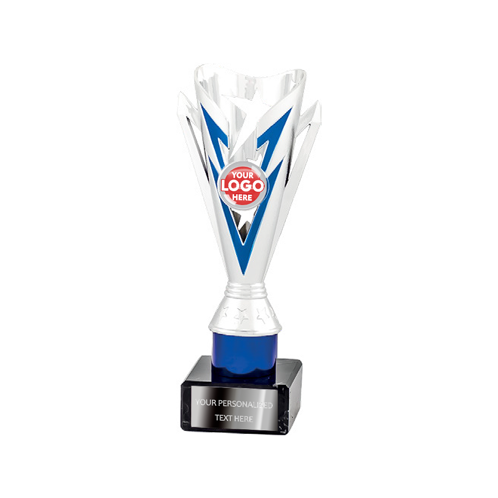 Silver & Blue Multi-purpose Trophy Award (2160C/D/E/F)