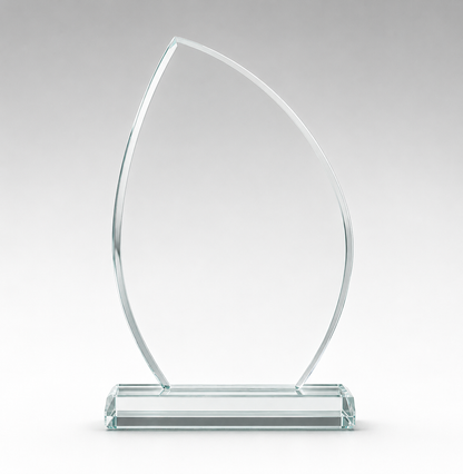 Lasered Oval Shape Jade Glass Award (JBG1080A/B/C)