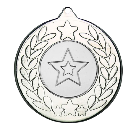 50mm Classic Star Medal on a Ribbon