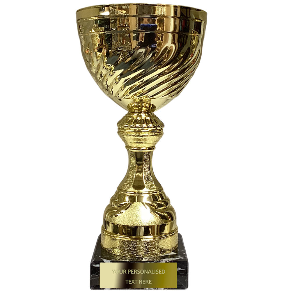 Elegant Golden Cup on Marble Base (BS28D) BW Trophies