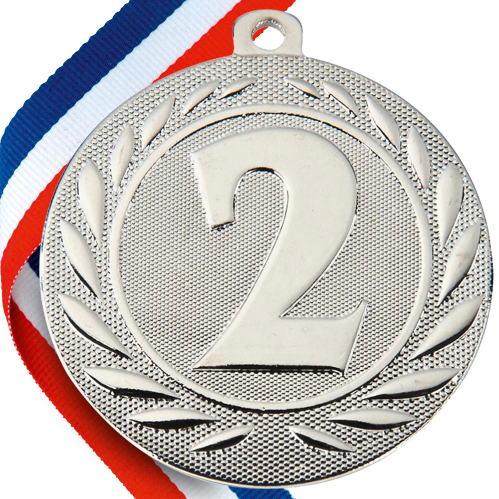 1st/2nd/3rd Embossed Medal on Ribbons