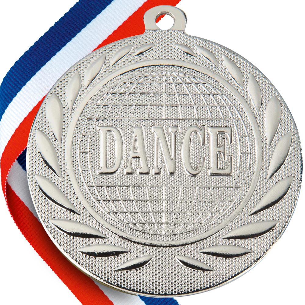 Dance Embossed Medal on Ribbons