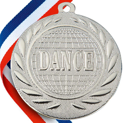 Dance Embossed Medal on Ribbons