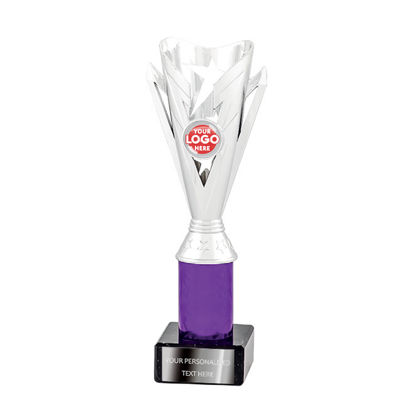 Silver & Purple Multi-purpose Trophy Award (2158C/D/E/F)