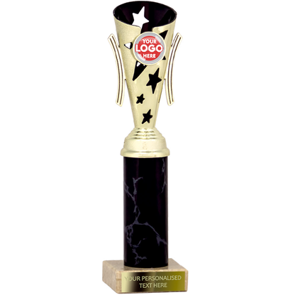 Gold & Black Star Design Tube Trophy (1964A/B/C/D)