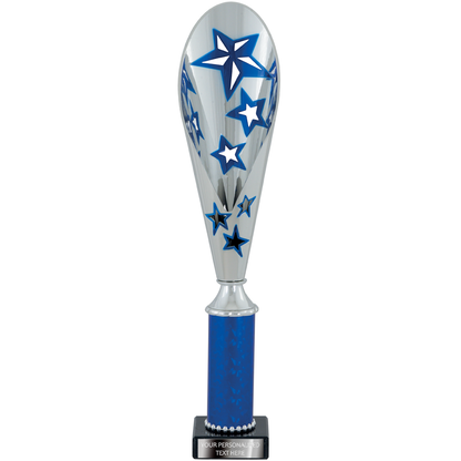 Silver & Blue Multi-purpose Trophy with Stars (2373A/B/C/D)