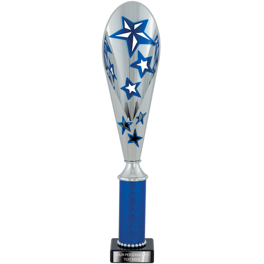 Silver & Blue Multi-purpose Trophy with Stars (2373A/B/C/D)