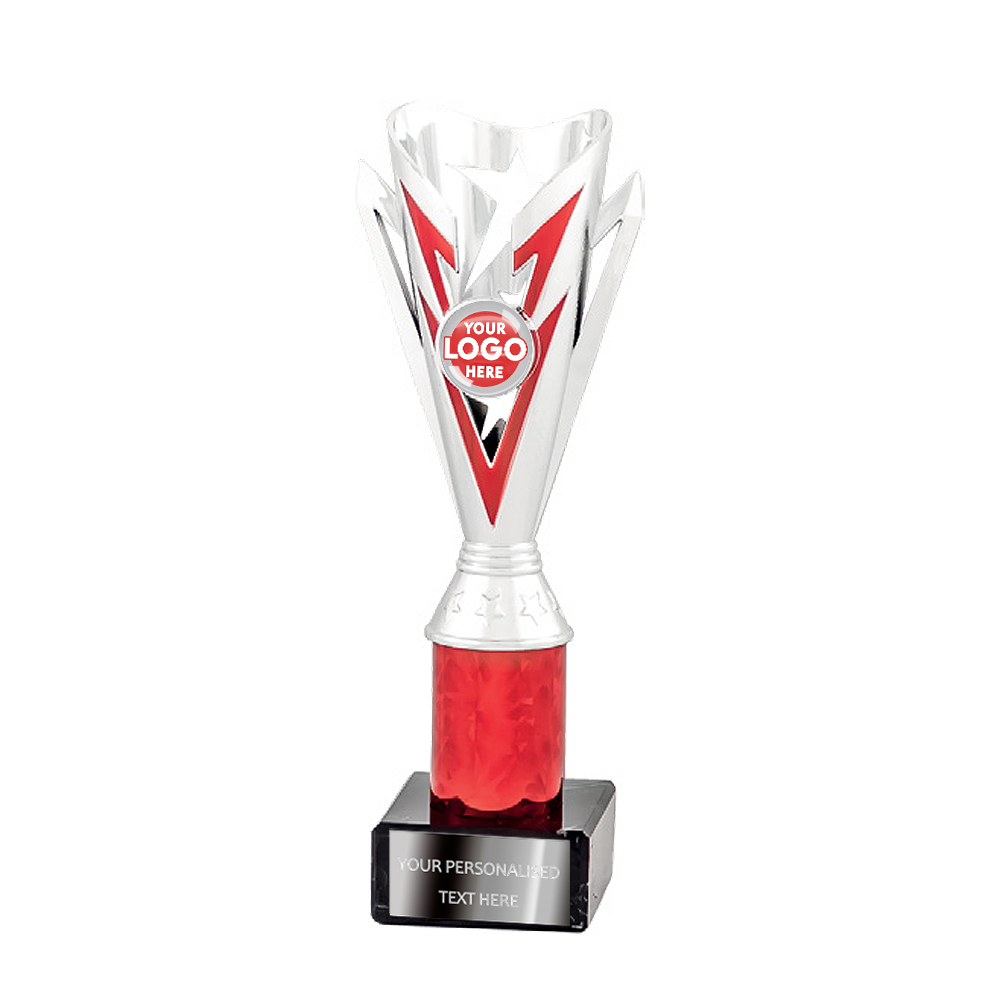 Silver & Red Multi-purpose Trophy Award (2161C/D/E/F)