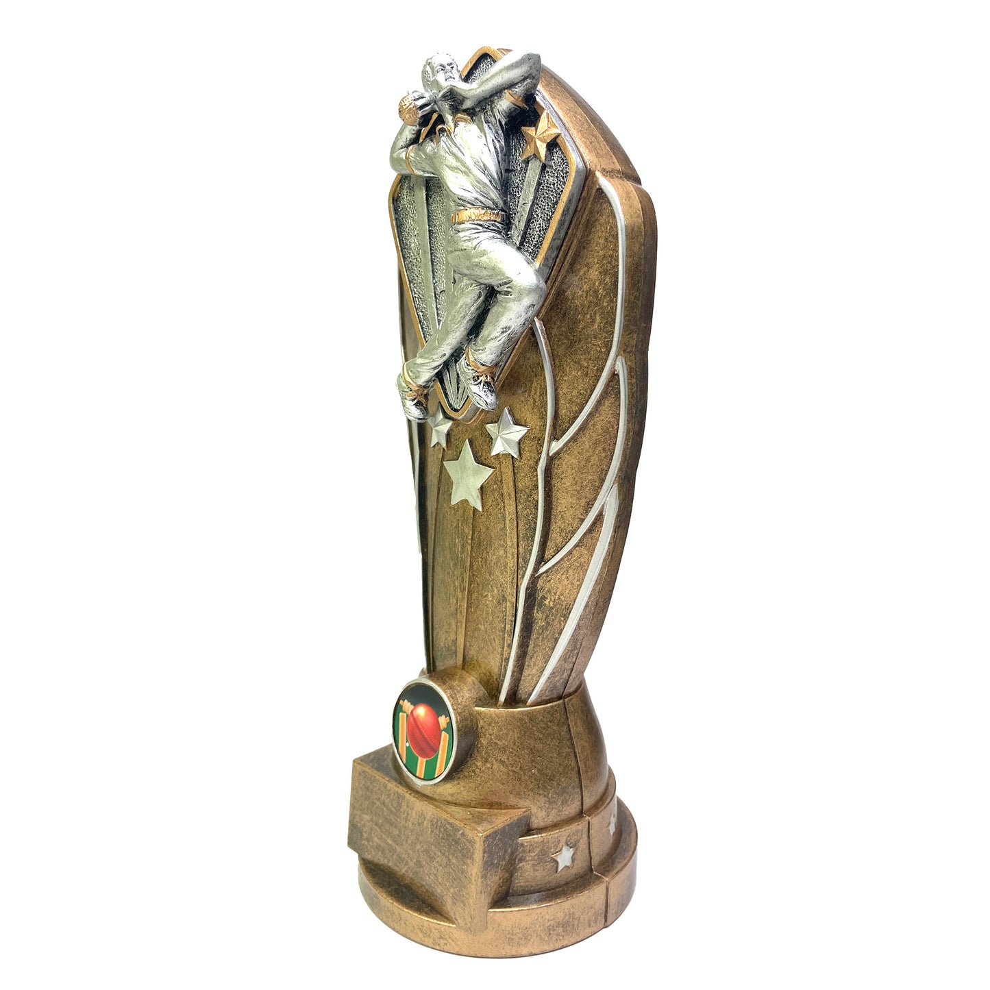 Quality Resin Cricket Bowler Trophy (FP01B/C RD013)