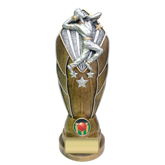 Quality Resin Cricket Bowler Trophy (FP01B/C RD013)