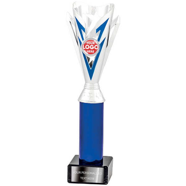 Silver & Blue Multi-purpose Trophy Award (2160C/D/E/F)