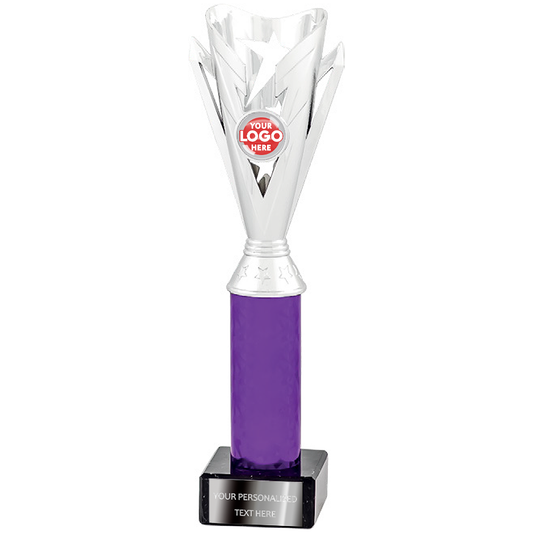Silver & Purple Multi-purpose Trophy Award (2158C/D/E/F)