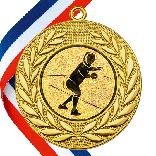 50mm Fencing Medal on a Ribbon in Gold/Silver/Bronze